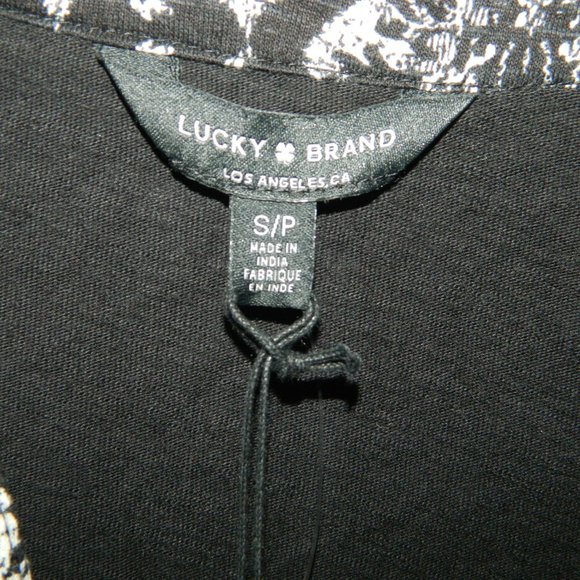 Lucky Brand Button Front Blouse Womens Size Small NWT (EE-22) - Picture 2 of 4